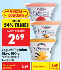 Biedronka Jogurt Piątnica Skyr, 150 g różne rodzaje oferta