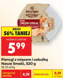 Biedronka Pierogi z mięsem i cebulką Nasze Smaki oferta