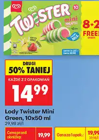 Biedronka Lody Twister Mini Green oferta