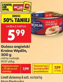 Biedronka Gulasz angielski Kraina Wędlin oferta