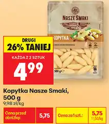 Biedronka Kopytka Nasze Smaki oferta