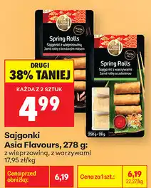 Biedronka Sajgonki Asia Flavours, 278 g: z wieprzowiną, z warzywami oferta