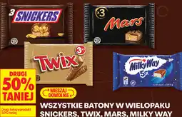 Biedronka Wszystkie batony w wielopaku SNICKERS, TWIX, MARS, MILKY WAY oferta