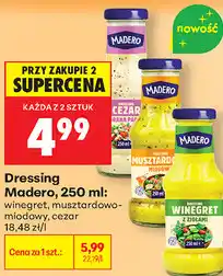 Biedronka Dressing Madero, 250 ml: winegret, musztardowo-miodowy, cezar oferta