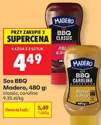Biedronka Sos BBQ Madero, 480 g: classic, carolina oferta