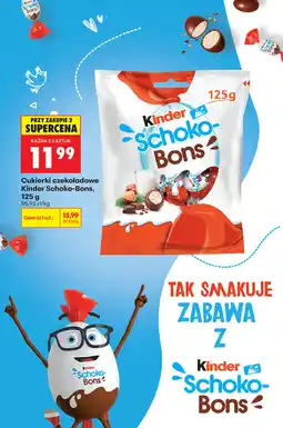 Biedronka Cukierki czekoladowe Kinder Schoko-Bons oferta