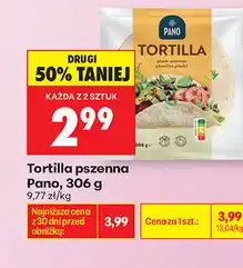 Biedronka Tortilla pszenna Pano oferta