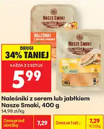 Biedronka Naleśniki z serem lub jabłkiem Nasze Smaki oferta