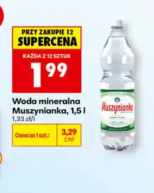 Biedronka Woda mineralna Muszynianka oferta