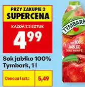Biedronka Sok jabłko 100% Tymbark oferta