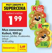Biedronka Mus owocowy Kubuś oferta