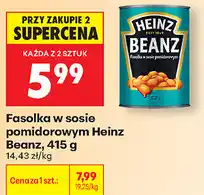 Biedronka Fasolka w sosie pomidorowym Heinz Beanz oferta