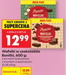 Biedronka Wafelki w czekoladzie Bonitki oferta