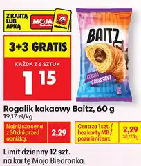 Biedronka Rogalik kakaowy Baitz oferta