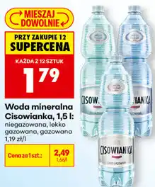 Biedronka Woda mineralna Cisowianka oferta