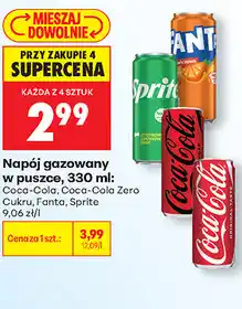 Biedronka Napój gazowany w puszcze oferta