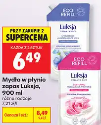 Biedronka Mydło w płynie zapas Luksja oferta