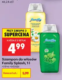 Biedronka Szampon do włosów Family Splash oferta