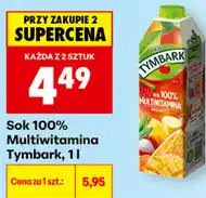 Biedronka Sok 100% Multiwitamina Tymbark oferta