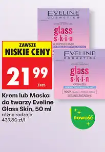 Biedronka Krem lub Maska do twarzy Eveline Glass Skin oferta