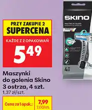 Biedronka Maszynki do golenia Skino 3 ostrza, 4 szt oferta