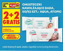 Biedronka CHUSTECZKI NAWILŻAJĄCE DADA EXTRA CARE, 64 SZT oferta