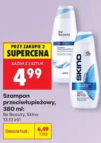 Biedronka Szampon przeciwłupieżowy, 380 ml: Be Beauty, Skino oferta