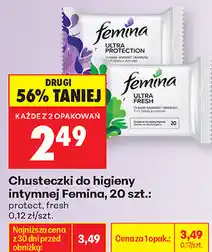 Biedronka Chusteczki do higieny intymnej Femina, 20 szt oferta