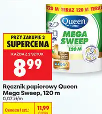 Biedronka Ręcznik papierowy Queen Mega Sweep, 120 m oferta