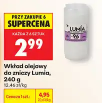 Biedronka Wkład olejowy do zniczy Lumia oferta