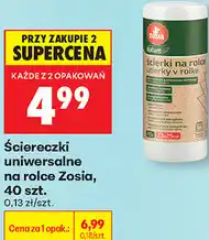 Biedronka Ściereczki uniwersalne na rolce Zosia, 40 szt oferta