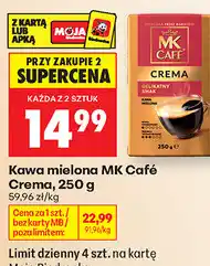 Biedronka Kawa mielona MK Café Crema oferta