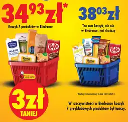 Biedronka Koszyk 7 produktów w Biedronce oferta