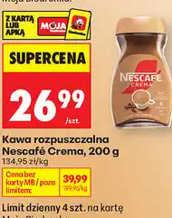 Biedronka Kawa rozpuszczalna Nescafé Crema oferta