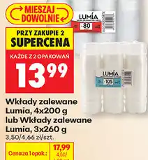 Biedronka Wkłady zalewane Lumia, 4x200 g lub Wkłady zalewane Lumia, 3x260 g oferta