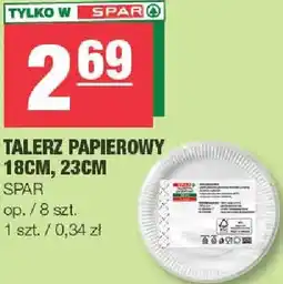 Spar Talerz papierowy 18cm, 23cm oferta