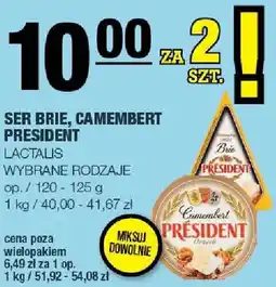 Spar Ser Brie, Camembert Président wybrane rodzaje oferta