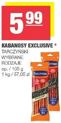 Spar Kabanosy Exclusive wybrane rodzaje oferta