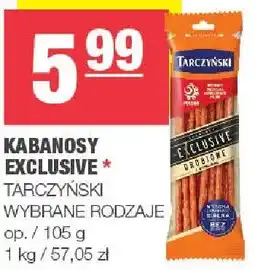 Spar Kabanosy Exclusive wybrane rodzaje oferta