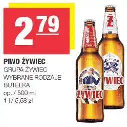 Spar Piwo Grupa Żywiec wybrane rodzaje butelka oferta
