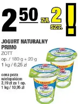 Spar Jogurt naturalny 2szt. za 2zł oferta