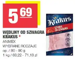 Spar Wędliny od szwagra wybrane rodzaje oferta