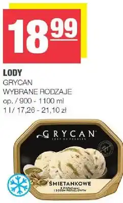 Spar Lody Grycan wybrane rodzaje śmietankowe oferta