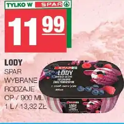 Spar Lody wybrane rodzaje oferta