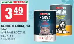 Spar Karma dla kota, psa oferta
