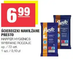 Spar Ściereczki nawilżane Presto oferta