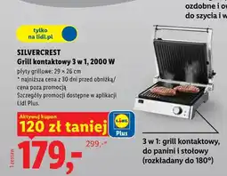 Lidl Grill kontaktowy 3 w 1 2000W oferta