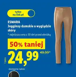 Lidl Legginsy damskie o wygładzie skóry oferta