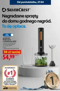 Lidl Blender ręczny z rozdrabniaczem, 600W oferta