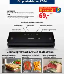 Lidl Zgrzewarka próżniowa z zestawem akcesoriów 130W oferta